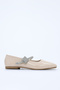 Int 501 Flat Sole Ballerinas with Stone Buckle - 2