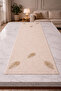 Luna Collection Feather Patterned Runner Tablecloth 40X140 - 3