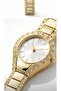 Women's Gold Clasp Stone Frame Stylish Elegant Bracelet Watch Quartz - 2
