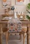 مفرش طاولة طويل بتصميم عتيق، مفرش طاولة شاي، مفرش طاولة وعلم، مفرش طاولة مطرز بالجاكار 30*180 سم - 5