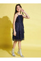 Girls Star Print Layered Mesh Party Dress - 4