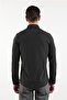 Black Striped Pattern Italian Collar Long Sleeve Pocket Standard Fit Flexible Shirt 1004260157 - 5