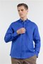 Saks Linen Buttoned Collar Long Sleeve Slim Fit 100% Linen Shirt 1004260161 - 3