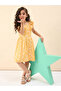 Girls Printed Square Neck Casual Dress - 2