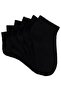 Black 3-Pack Boys' Booties Socks for Ages 3-11 - 3