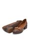 Leather Women's Heeled Shoes Tan 2312535Y - 5