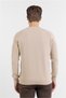 Beige Crew Neck Long Sleeve Pocketless Standard Fit Sweater 100% Cotton Knitwear 1012260150 - 5