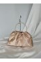 Beige Pearl Embellished Portfolio Evening Dress Handbag