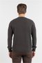 Khaki Crew Neck Long Sleeve Pocketless Standard Fit Sweater 100% Cotton Knitwear 1012260150 - 5