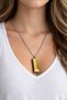 Unisex Metal Harmonica Necklace Gold Black 60 cm Chain Sound Design - 2