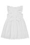 Ruffled Embroidered Dress for 6-9 Years Old - Off-White - 2
