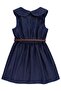 Belted Dress for 2-5 Years Old - Blue - 2