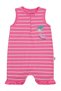 Çizgi Emp Mermaid Printed 6-18 Months Jumpsuit - Fusya