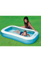 166X100X25 cm Inflatable Soft Bottom Rectangular Knuckle Shim Water Pool Play Pool - 4