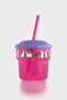Fizbo Rabbit Patterned 250 ml Pp Baby Cup with Straw 222049 Pink-Purple