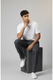 Men's Pique Polo Collar T-Shirt Regular Fit-White - 3