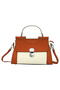 Prime Collection Women's PU Leather Handbag with Top Handle & Shoulder Strap