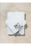 Cascade Towel Set Pack of 2 | Bath Towel 70x140cm & Hand Towel 50x90cm | 100% Cotton 750 GSM | White