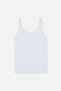 Women's Black Fitted V-Neck Tank Top - 2