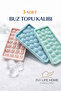 Practical and Stylish 33-Piece Sphere Round Ice Mold - Sphere Ice Tray 33-Piece Ice Drink Ball (3 Pieces)