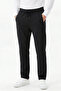Men's Straight Leg Elastic Waist Sweatpants 25708 Black