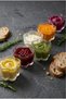 Set of 6 Clover-Shaped Transparent Glass Bowls & Stylish Jam and Sauce Bowls Presentation Utensils (100 ml) - 2