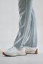 Women's Aqua Green Drawstring Waistband Comfort Trousers - 7