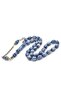 Chubby Beyzi Cut Large Size Pearlescent Navy Blue Katalin Prayer Beads - 3