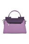 Prime Collection Women's PU Leather Handbag with Top Handle & Shoulder Strap - 4