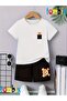 Cep Bear Printed T-Shirt Shorts Summer Children's Set