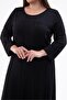 Women's Plus Size Karyoka Stitched Dress Black - 3