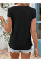 Women's Sparkling Zipper Collar Viscose Blouse - 4