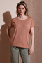 Flowy Crew Neck Basic t Shirt t Shirt 26Y0194K1