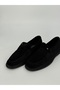 Black Men's Nubuck Comfortable Sole Casual Shoes - 2