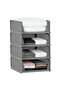 4 Pack Foldable Stackable Storage Bins Closet Organizer Plastic Cubes Clothes