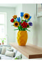 Lego Flower Compatible Gift Vase Cobalt (Flowers Not Included)
