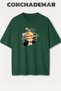 One Piece Luffy Printed Premium Oversize Cotton T-Shirt