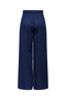 Women's Navy Blue Trousers with Elastic Waist - 15367285 - 2