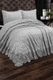 Nigar French Laced Dowry Double King Size Pique Cover Set / Bedspread Set 3 Pieces