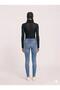 Low Waist Blue Women's Jeans Denim Trousers - 3