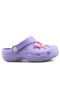 Figured Practical Unisex Children's Slippers Lilac Slippers for Garden, Beach, Nursery Use