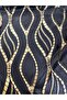 Black Shiny Velvet Laser Cut Clothing Fabric - 135 cm - 2