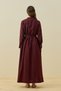 Merwish Vietnam Dress 1777 Burgundy - 4