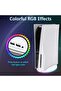 حامل عمودي متوافق مع RGB، حامل ألعاب PS5 مع ملحقات موزع USB 2.0 - 5