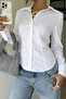Women's Premium Shirt Slim Fit Long Sleeve Stylish Office Casual Combination Basic Classic Shirt - 3