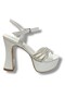 797-26 Pearlescent Cross Stone 30mm Platform Heel Women's Sandals(12cm) - 2