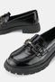 Women's Black Patent Leather Genuine Natural Leather Daily Loafer Shoes Size 36-41 - 3