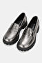 Women's Nickel Genuine Natural Leather Loafer Shoes, Size 36-41 - 2