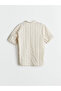 Lcw Vision Regular Fit Short Sleeve Striped Men's Textured Shirt - 6