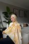 Marble Cotton Shawl-Yellow - 7